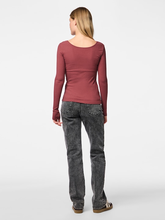 Actual product image Pieces Front buttoned ribbed top (M)