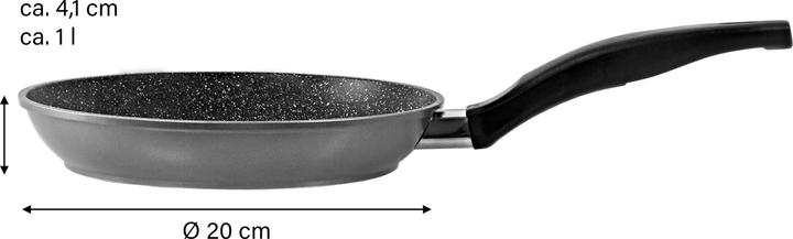 Produktbild Stoneline Pan 6840 Frying, Diameter 20 cm, Suitable for induction hob, Fixed handle, Anthracite (Bratpfanne, Aluminium, 20 x 8 cm)