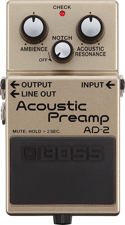 BOSS AD-2 Preamp Effektgerät für Akustik-Gitarre