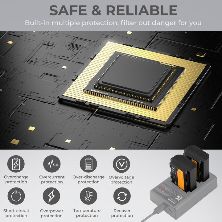 Actual product image K&F Concept NP-FZ100 2280mAh Digital Camera Battery (1 pc), for Sony Camera (Camera battery)