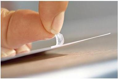 Actual product image tesa TACK double-sided adhesive pads, transparent adhesive strips