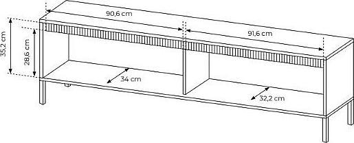 Produktbild Vente-unique Nursema (187.10 x 39.50 x 53.40 cm)