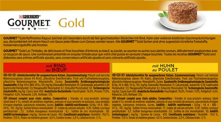 Immagine prodotto Gourmet Oro (Senior, Adulto, 4 pz., 85 g)