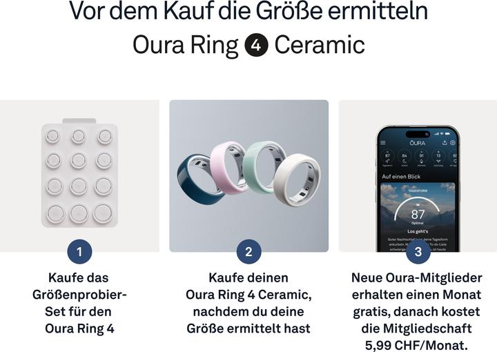 Image du produit Oura Ring 4 Ceramic (4, Pétale)