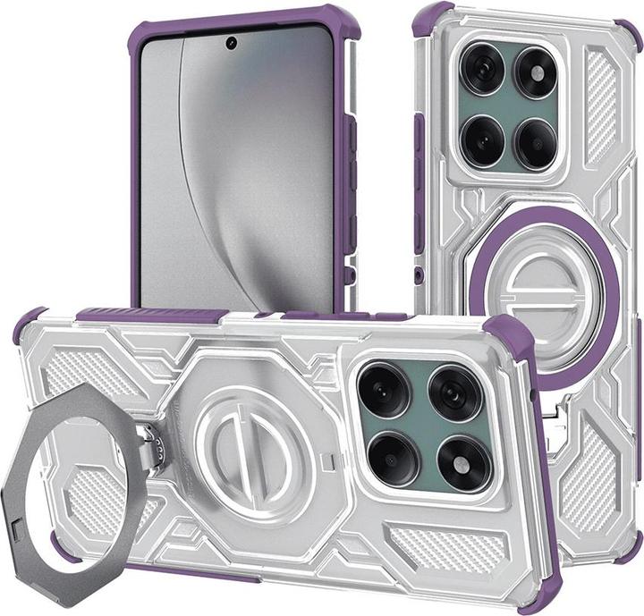 Produktbild Techsuit - Carbon Shield PRO - Motorola Edge 60 Pro - Purple Transparent (Motorola Edge 60 Pro)