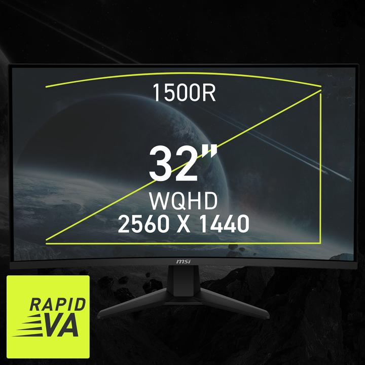 Produktbild MSI MAG 32CQ6F (2560 x 1440 Pixel, 31.50")