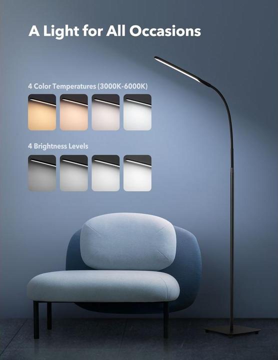 Produktbild Taotronics TT-DL072 Stehlampe schwarz 10 W (450 lm)