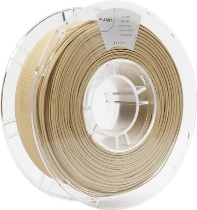 Actual product image Maertz PLA Matt Beige 1,75 mm 1.000 g (PLA, 1.75 mm, 1000 g, Beige)