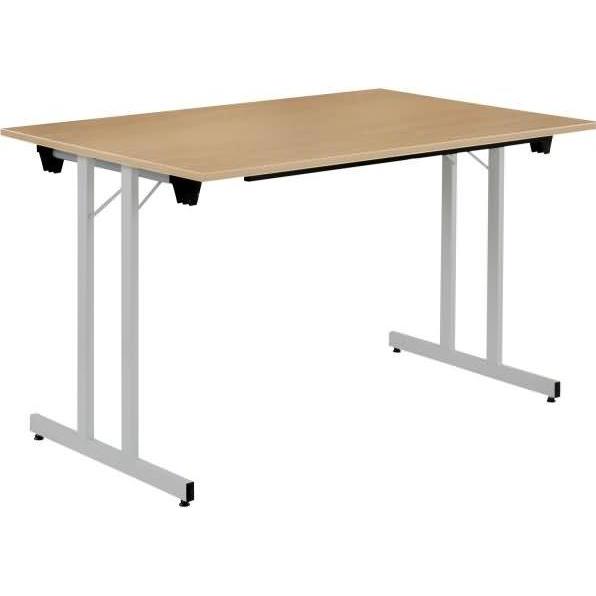 Bisley, Schreibtisch, Klapptisch BxHXT 1600x740x800mm 19mm buche/aluminium