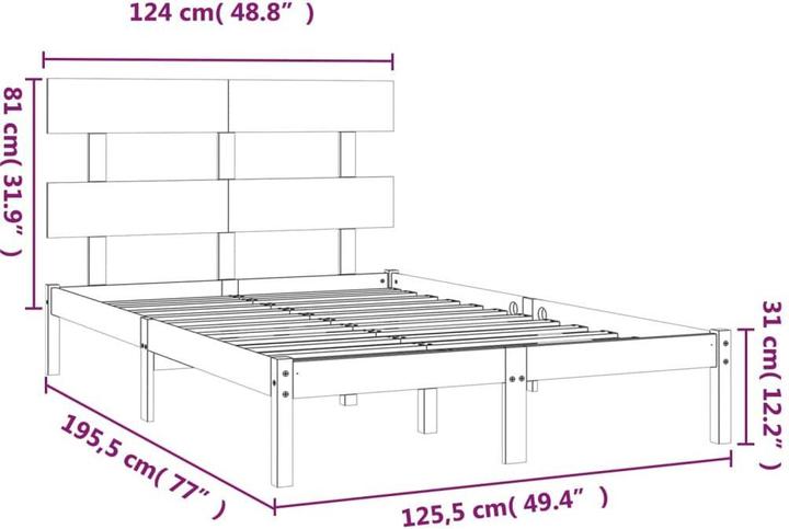 Produktbild vidaXL Machna (120 x 190 cm)
