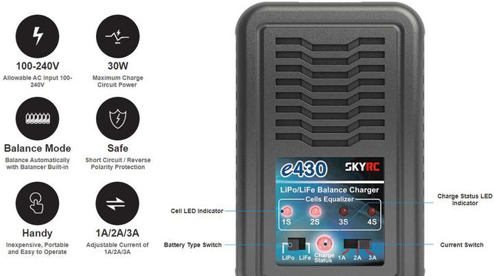 Produktbild SkyRC E430 AC 1-6 LiPo 30W