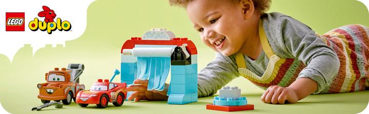 Actual product image LEGO Lightning McQueen and Mater in the car wash (10996)