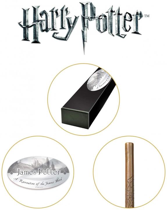 Produktbild Noble Collection Harry Potter Zauberstab James Potter (Charakter-Edition)