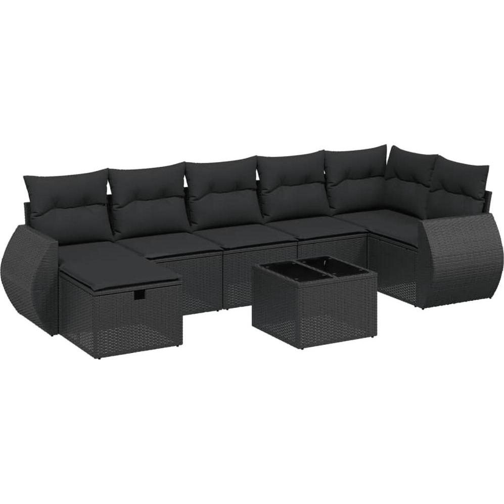 VidaXL, Gartenlounge, 10-tlg. Garten-Lounge-Set mit Kissen