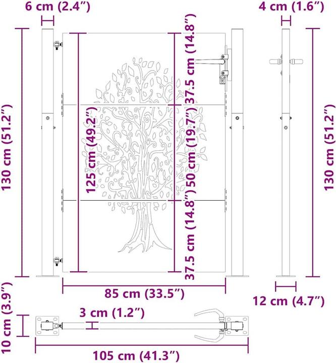 Produktbild vidaXL Gartentor