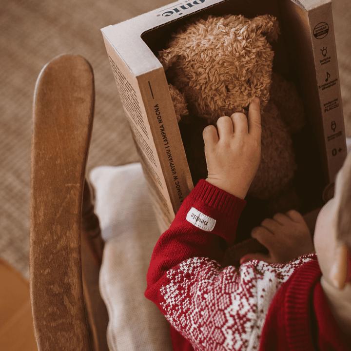 Productafbeelding Moonie The organic Humming Bear with Lamp Cappuccino
