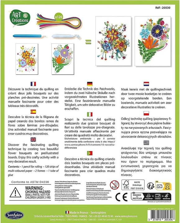 Produktbild Sentosphere Quilling'art Blumen