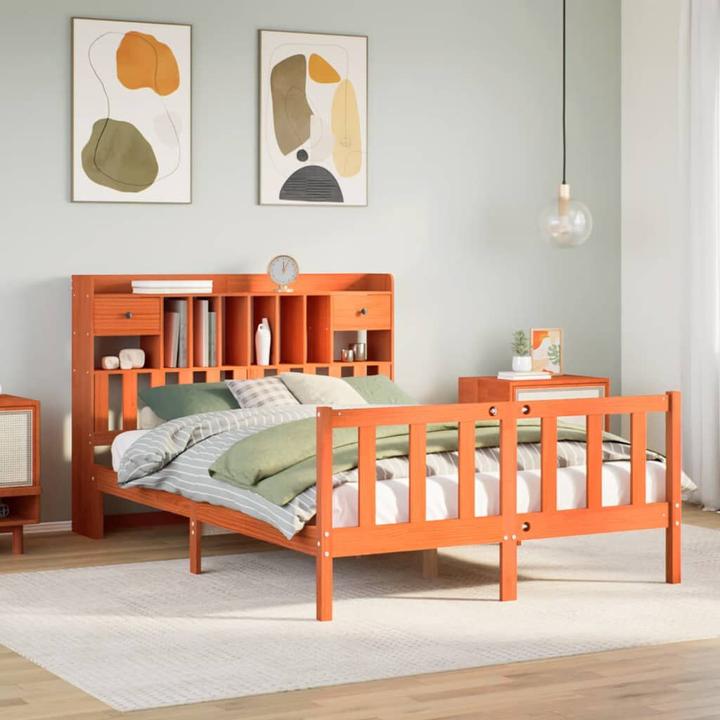 Produktbild vidaXL Bett mit Regal (140 x 200 cm)