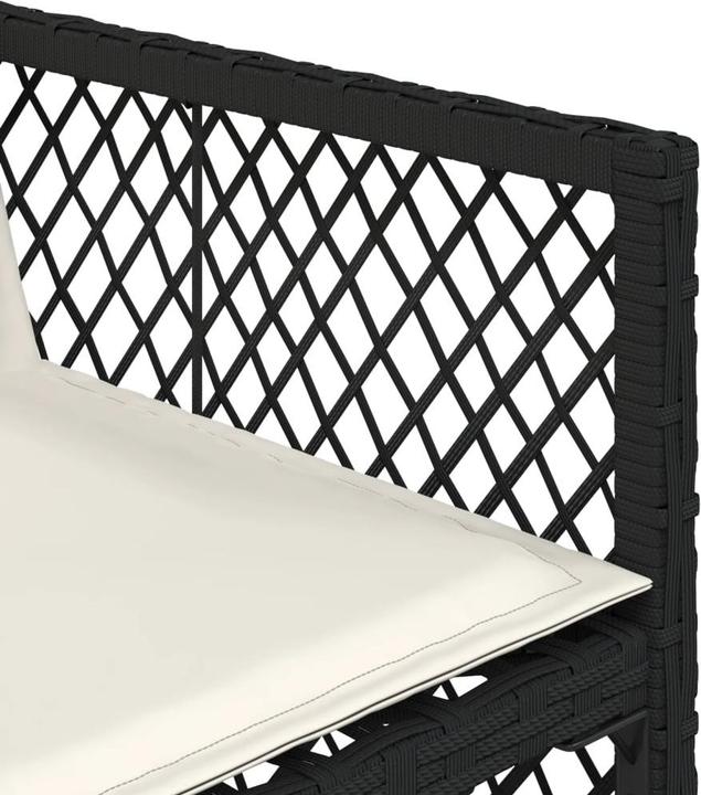 Image du produit VidaXL Meuble de jardin Ensemble de jardin 9pcs. noir Poly rotin (220 cm)