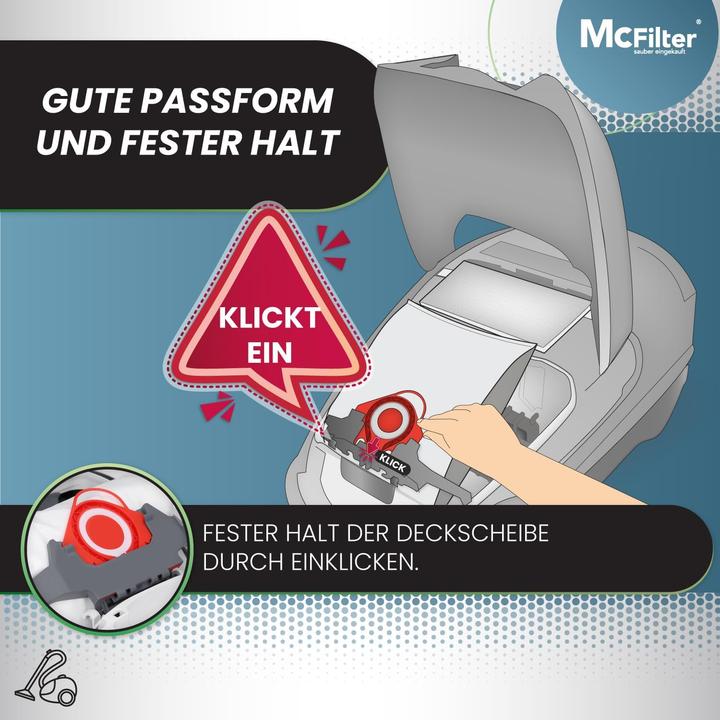 Produktbild Mc Filter Staubsaugerbeutel-Set (16x)