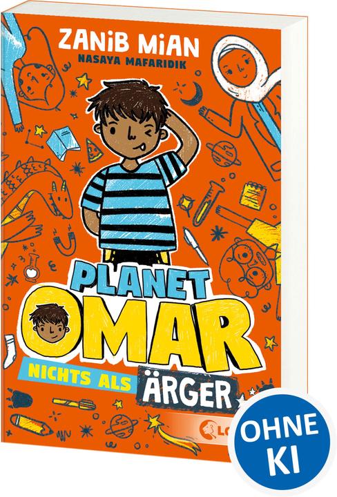Loewe Planet Omar (Band 1) - Nichts als Ärger (Allemand, Ann Lecker, Livres pour enfants Loewe, Nasaya Mafaridik, Zanib Mian, 2023)