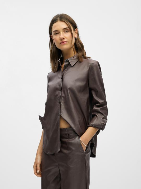Produktbild Object Kunstleder Hemd (34)