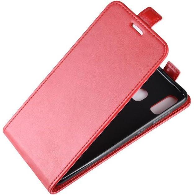 Thumbnail - MU Classic Leder Flipcase Hülle (Samsung Galaxy A20e), Smartphone Hülle, Rot