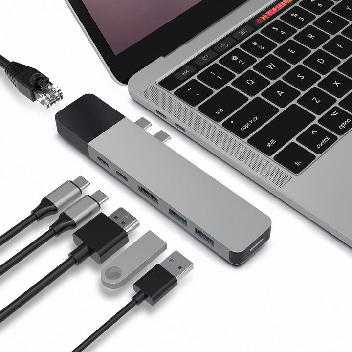 Actual product image Hyper Drive Net 6-in-2 Hub (Thunderbolt, 2 Ports)