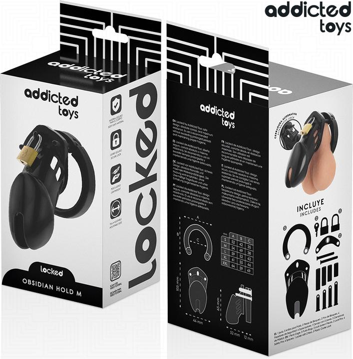 Productafbeelding Addicted toys Locked - Obsidian Hold Peniskã„Fig Grã–Sse M