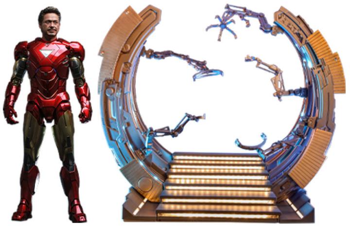 Image du produit Hot Toys Marvel's The Avengers accessoires pour figurines Accessories Collection Series Iron Man Suit-Up Gant