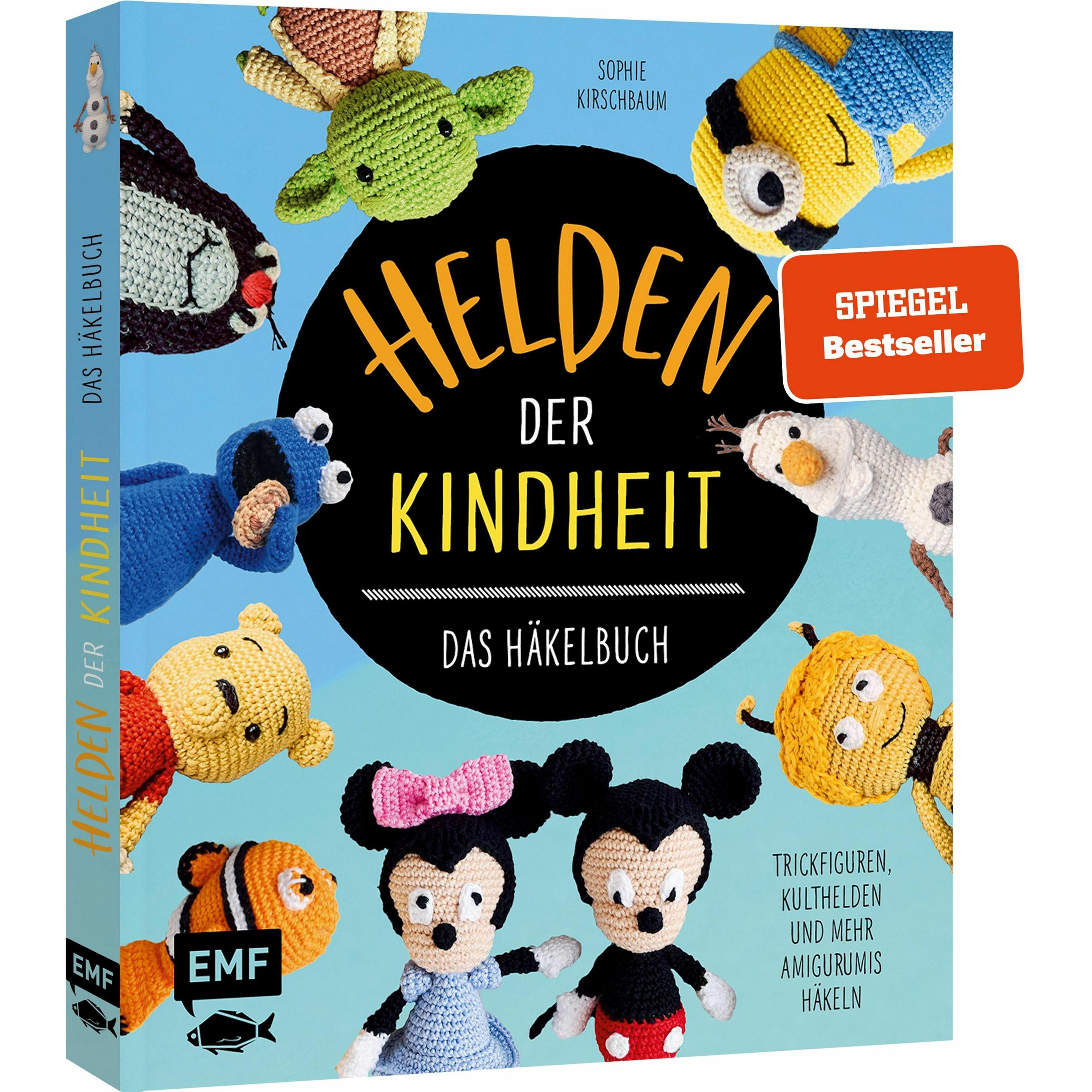 Thumbnail - Helden der Kindheit – Das Häkelbuch – Trickfiguren, Kulthelden und mehr Amigurumis häkeln, Ratgeber von Sophie Kirschbau...