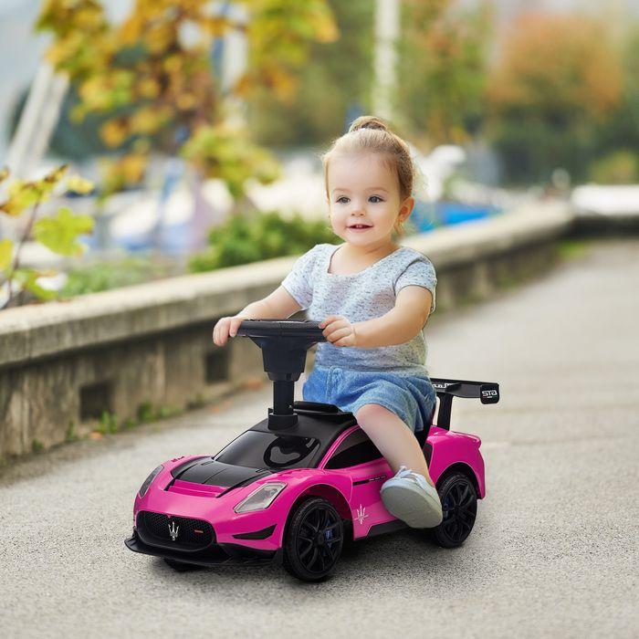 Actual product image Swisshandel24 Rutschauto, Bobby Car mit Stauraum, Hupe und Musik Blau 65 x 29 x 37 cm, rosa