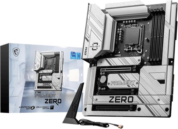 Actual product image MSI Z790 PROJECT ZERO (LGA 1700, Intel Z790, ATX)