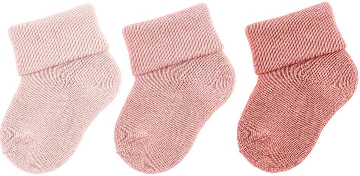 Immagine prodotto Sterntaler Set di 3 calzini uni rosa pallido Taglia unica (confezione da 3, Taglia unica)