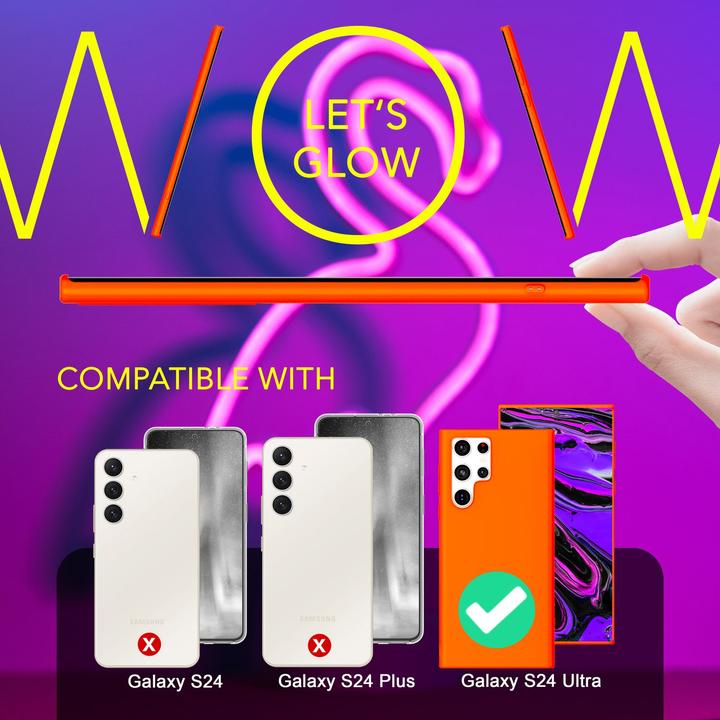 Productafbeelding Nalia Neon Silicone Mouw (Samsung Galaxy S24 Ultra)