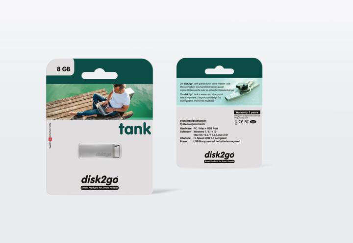 Produktbild Disk2go tank (8 GB, USB-A, USB 2.0)