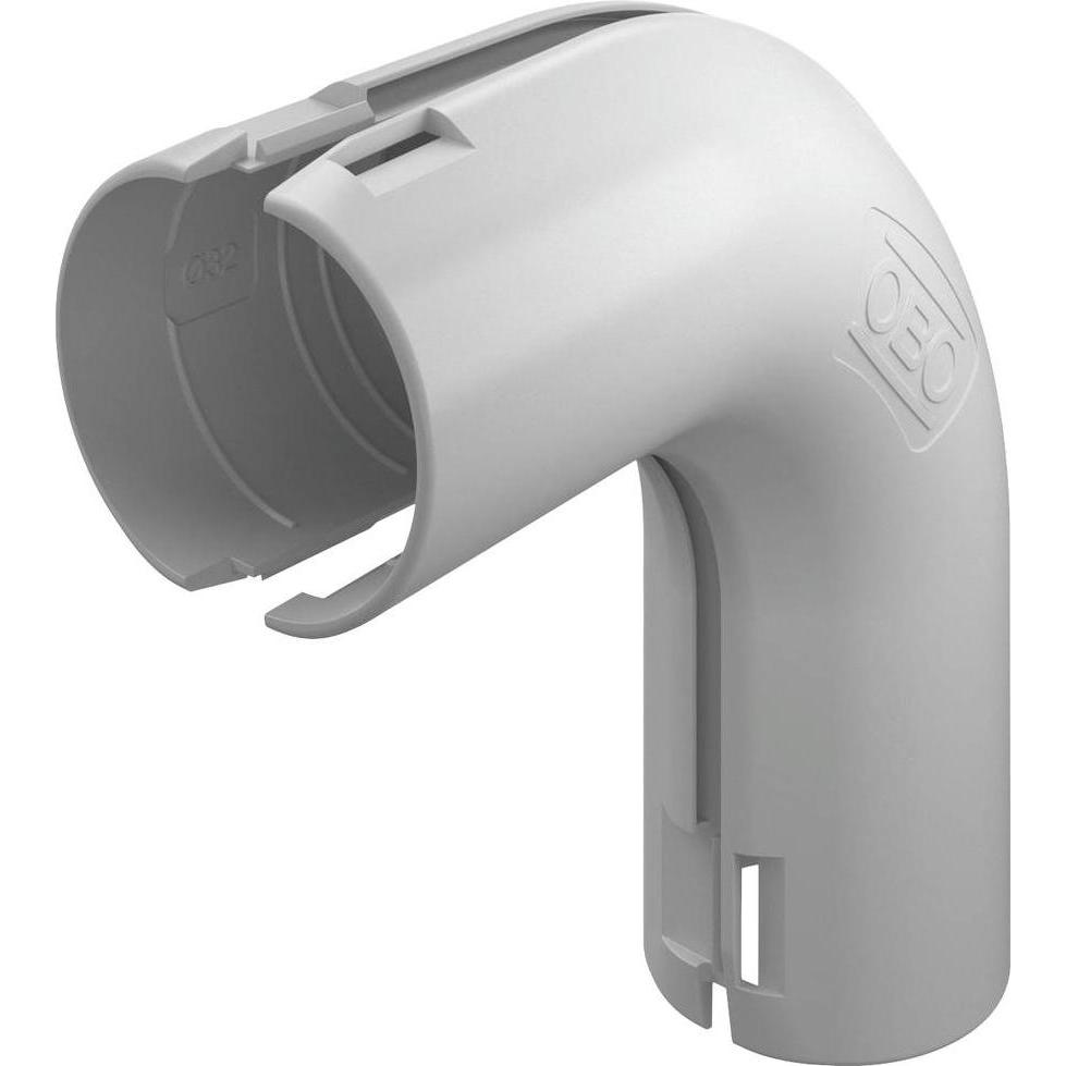 OBO Bettermann, Passaggio dei cavi, Quick-Pipe-Bogen 90 Grad 3000 BMS M32 LGR