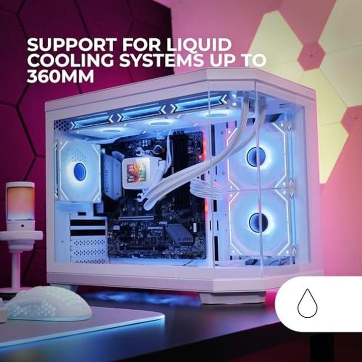 Image du produit Mars Gaming Boitier Mini Tour Micro Atx Mc-3tcorem Avec Panneaux Vitrés (Blanc) (Mini-ITX, mATX)