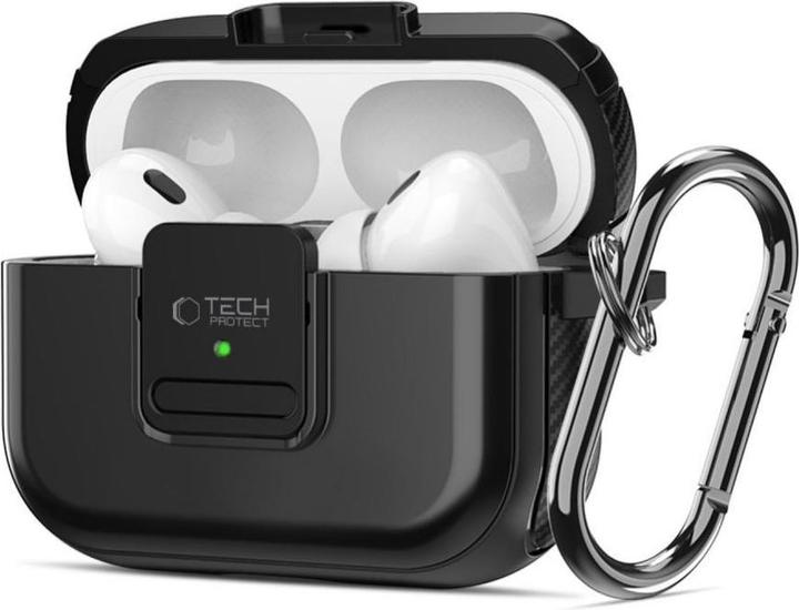 Produktbild Tech-Protect DEFENDER HOOK MAGSAFE Apple AIRPODS PRO 1 / 2 BLACK
