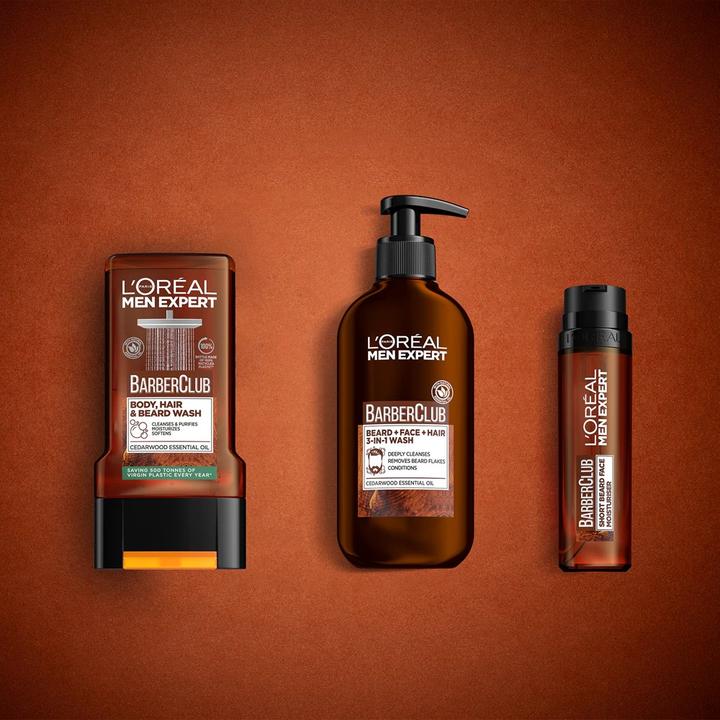 Actual product image L'Oréal Paris L'Oréal Professionnel - Men Expert Barber Club Body. Hair & Beard Wash - Shampoo for beard. hair a (300 ml)