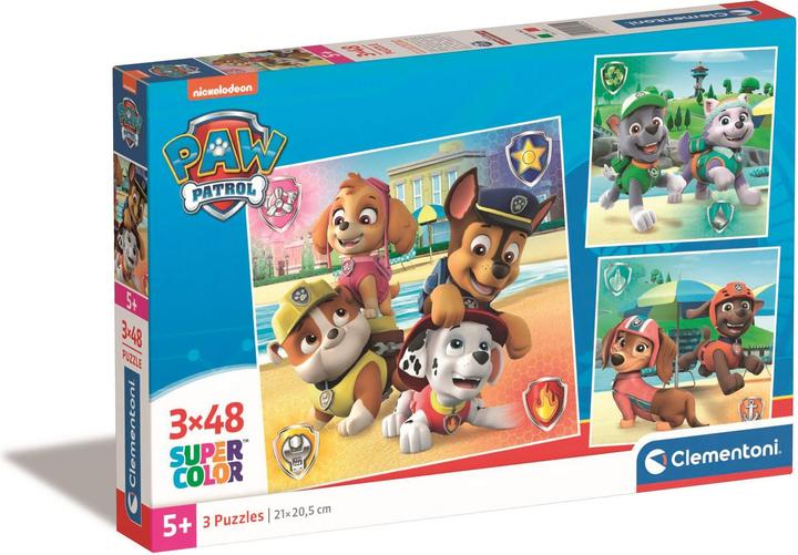 Produktbild Clementoni Paw Patrol Puzzel 3x48st. (48 Teile)