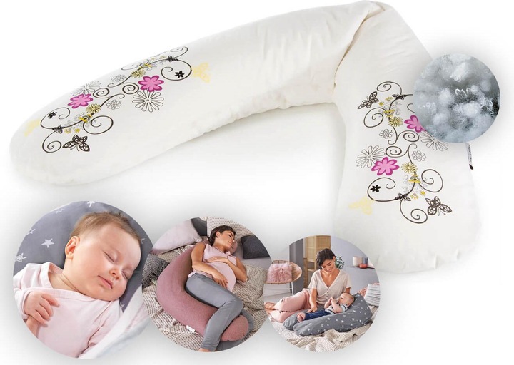 Produktbild Theraline Stillkissen "Das Original" mit Polyester Hohlfaser Füllung inkl. Bezug 190 cm (190 cm)