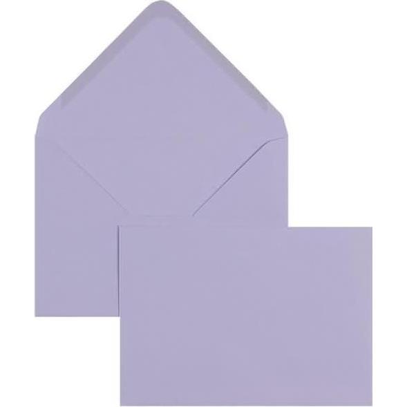 Blanke, Briefumschlag, Briefumschläge 133x184mm 100g/qm gummiert VE=100 Stück lilac (100 x)