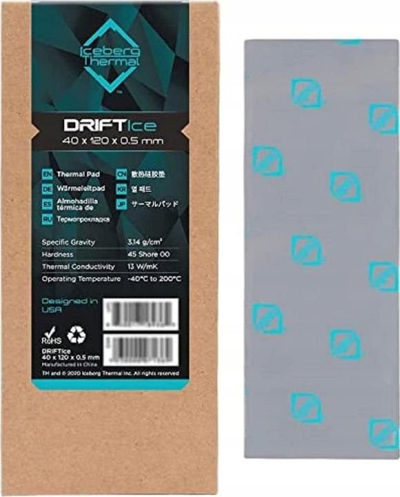 Productafbeelding Iceberg Thermal DRIFTIce Thermische Pad. (0.50 mm, 13 W/m K)