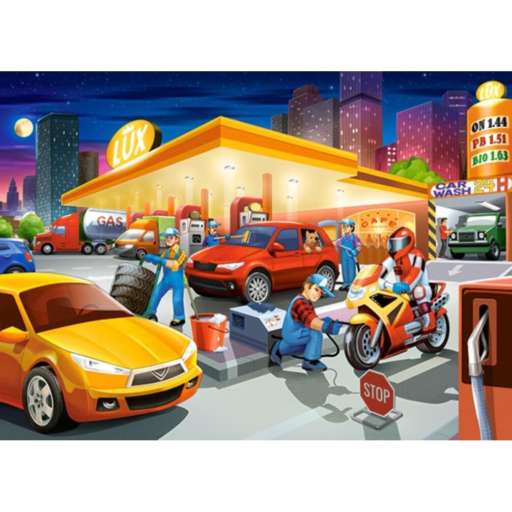 Thumbnail - Castorland Gas Station, Puzzle 60 Teile (60 Teile)