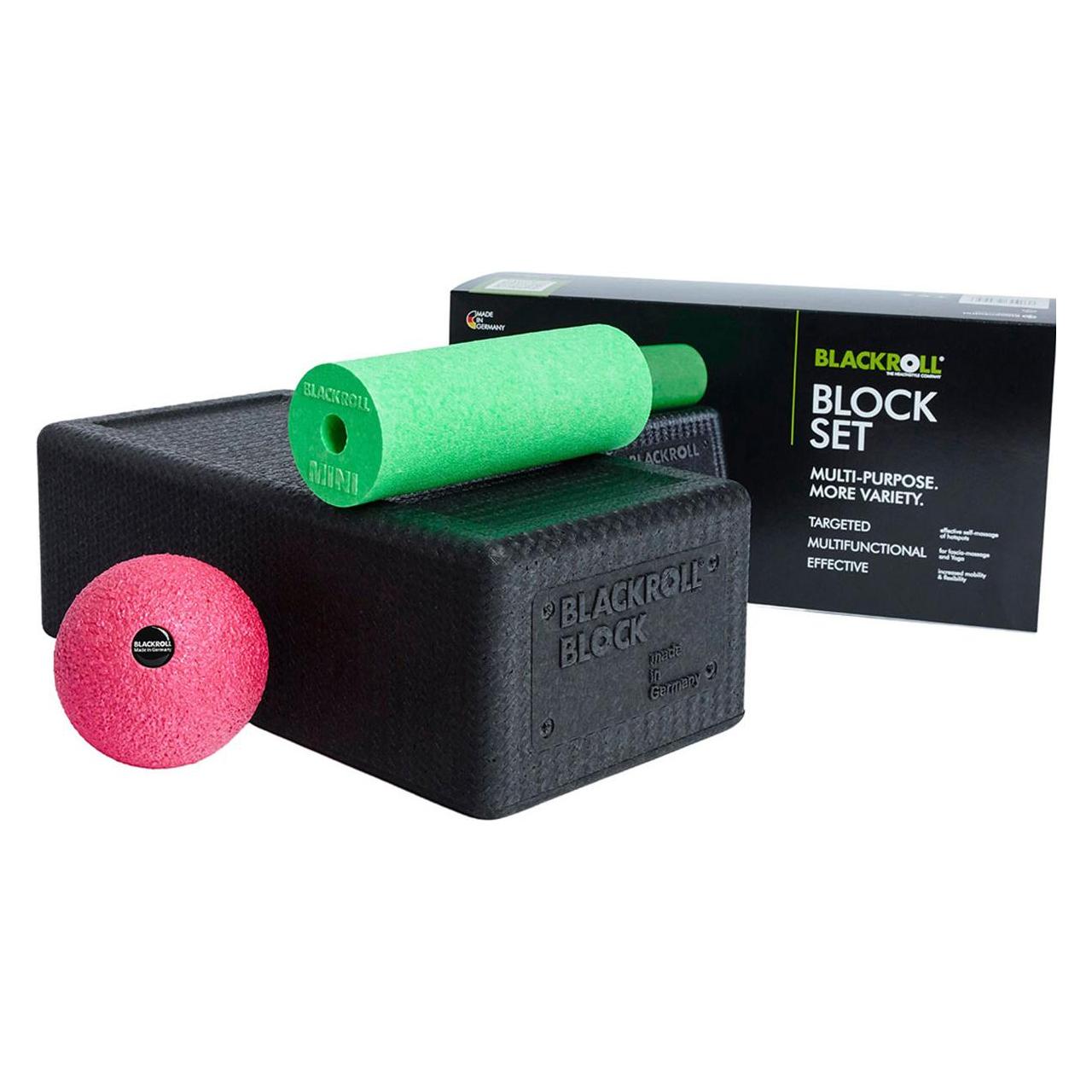 Blackroll, Faszienball + Faszienrolle, Roll Block Set (30cm) (8 cm)