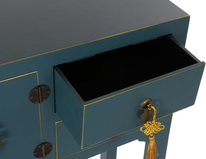 Image du produit Console orientale en chêne et MDF (63 x 26 x 83 cm)