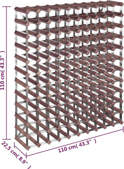Produktbild VidaXL Dorkas (61 x 22,5 x 61 cm, 42 Fl.)