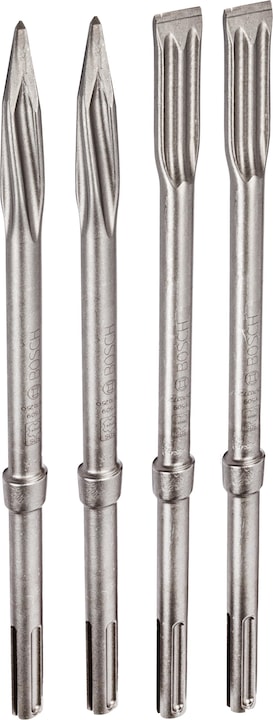 Bosch Professional Zubehör PRO SDS max-5C chisel set, pointed chisel 400 mm, flat chisel 25 x 400 mm, 2+2 pcs. (25 mm)
