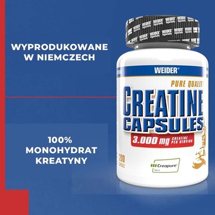 Actual product image Weider Creatine (100 pcs., Capsules, 100 ml)